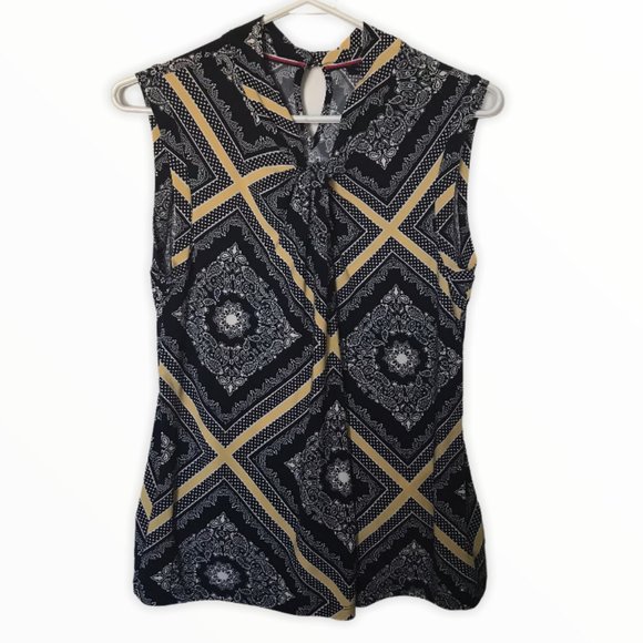 Tommy Hilfiger Printed Sleeveless Blouse - Picture 1 of 7